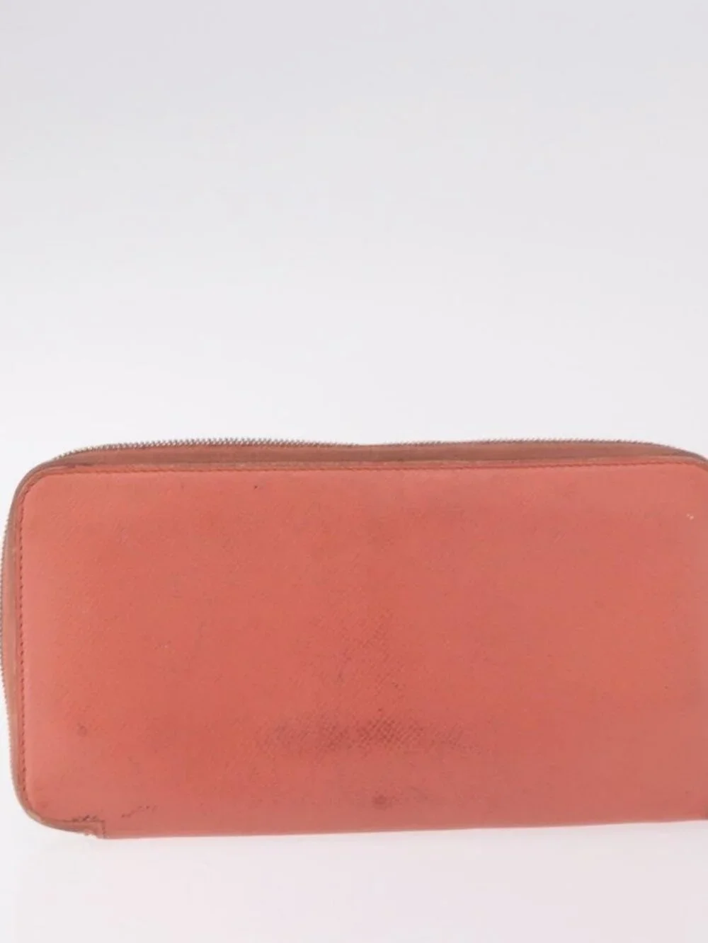 HERMES Pouch Canvas Leather 5 Set Beige Pink Purple Auth ti3991